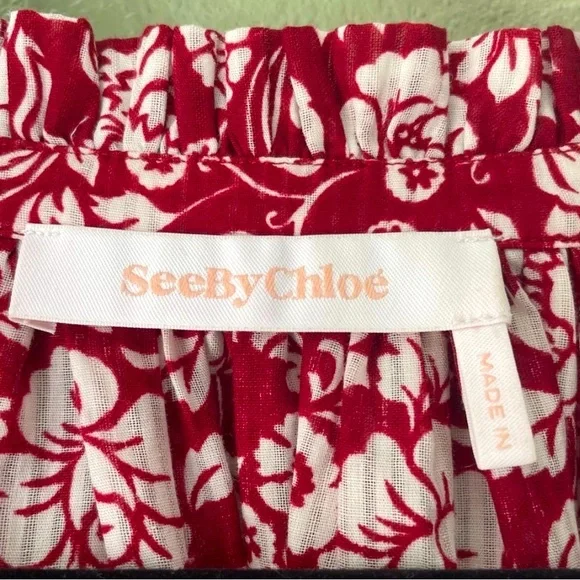 See by Chloe Blouse Sz 40 / 8-10 - Picture 9 of 10